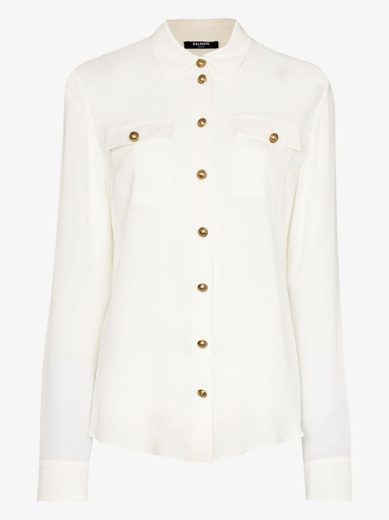 Button-down Silk Shirt