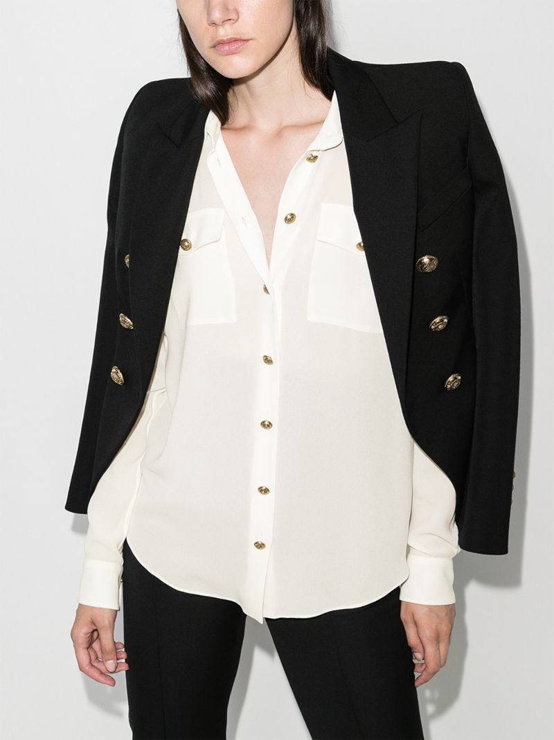 Button-down Silk Shirt