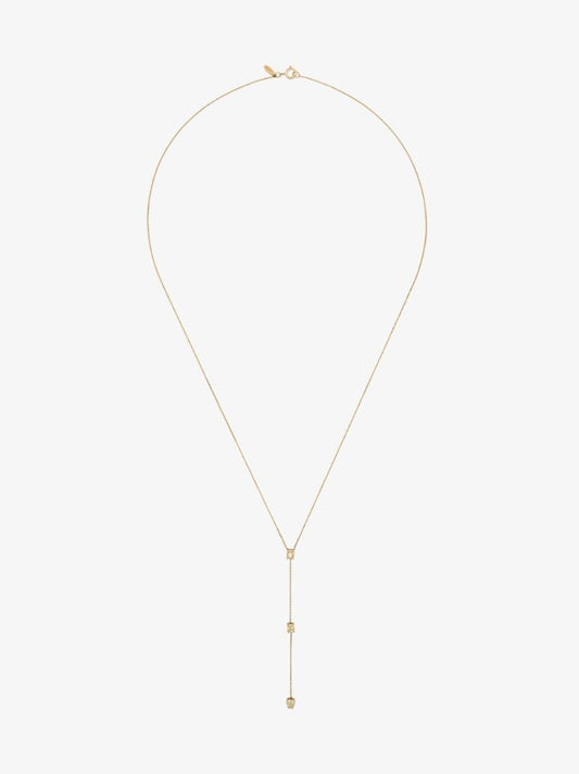 14k Yellow Gold Stardust Diamond Necklace