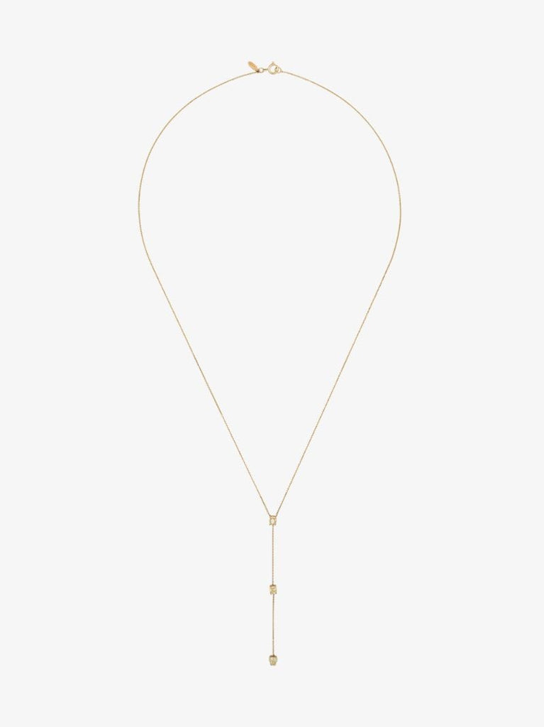 14k Yellow Gold Stardust Diamond Necklace
