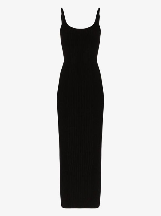 Fitted Jersey Maxi Dress