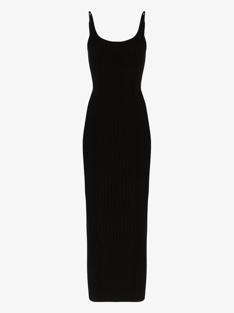 Fitted Jersey Maxi Dress