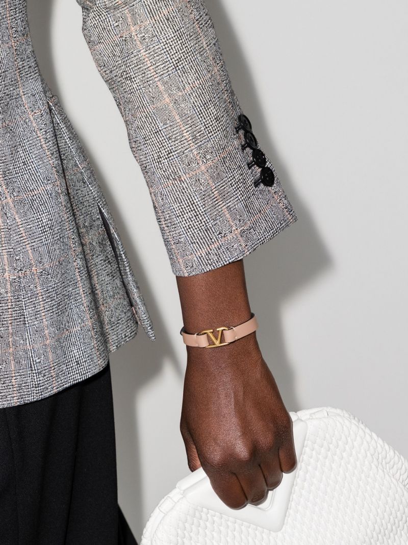 Neutral Vlogo Signature Leather Bracelet