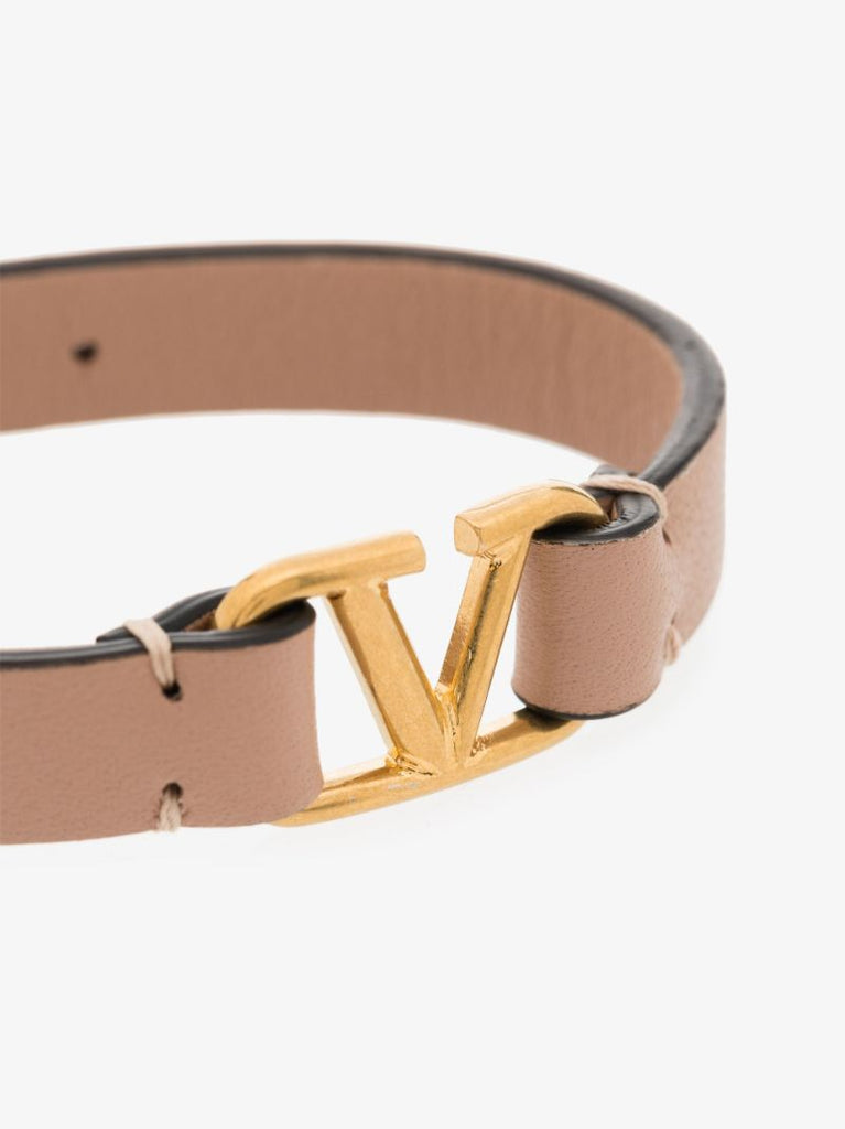 Neutral Vlogo Signature Leather Bracelet