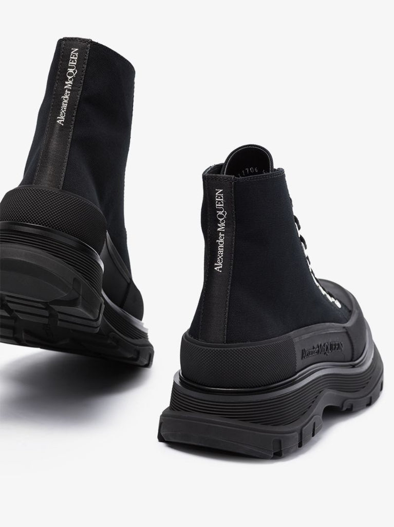 Black Tread Slick Boots