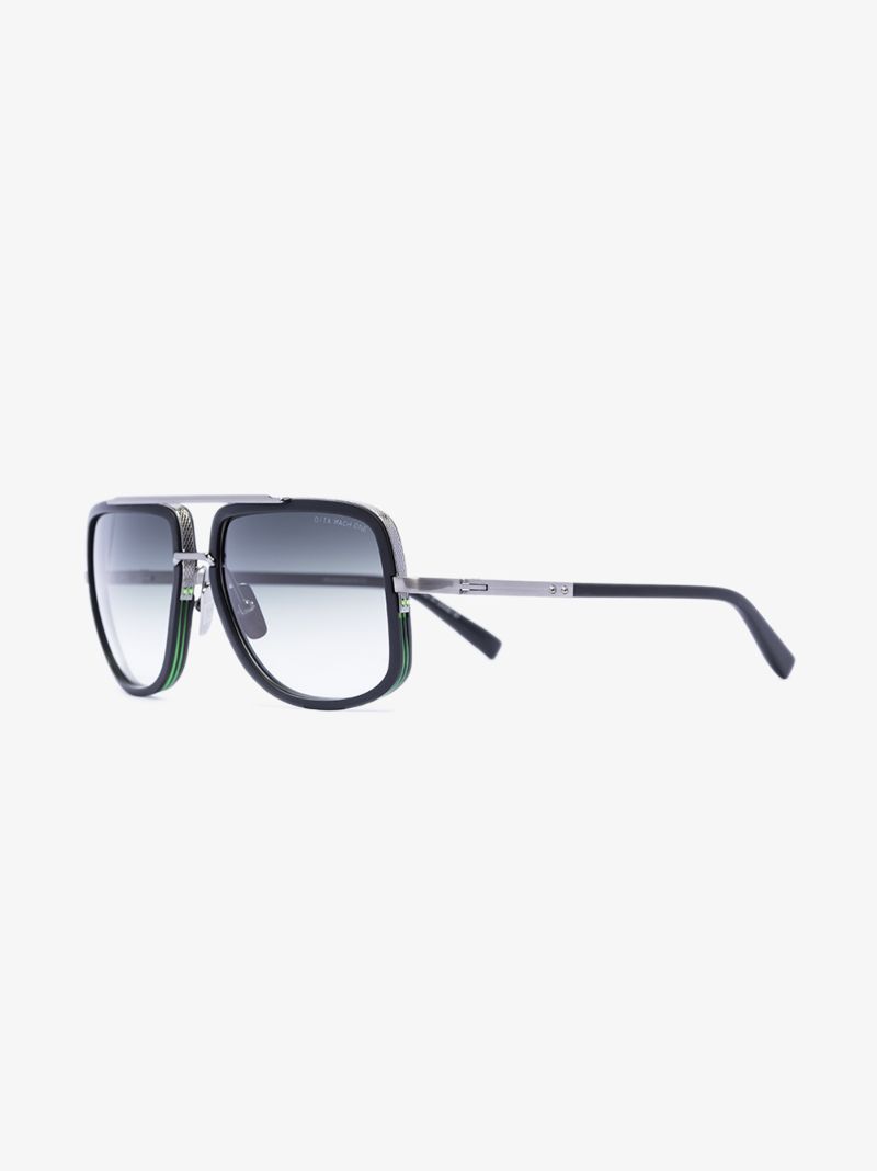 Black Mach One Square Sunglasses