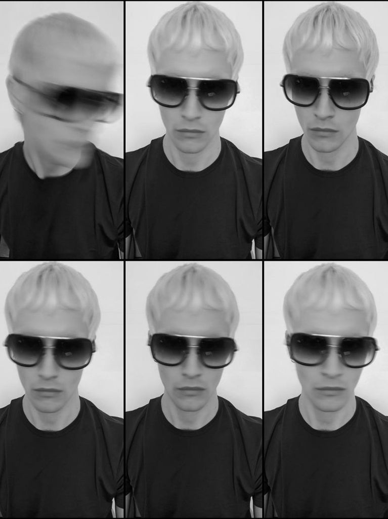 Black Mach One Square Sunglasses