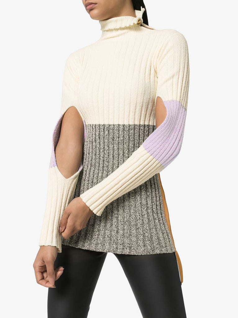 2 Moncler 1952 Rib Knit Turtleneck Sweater