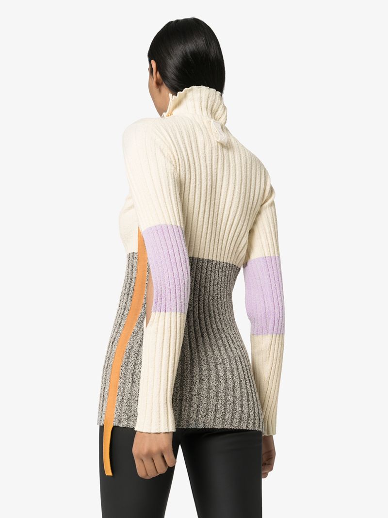 2 Moncler 1952 Rib Knit Turtleneck Sweater