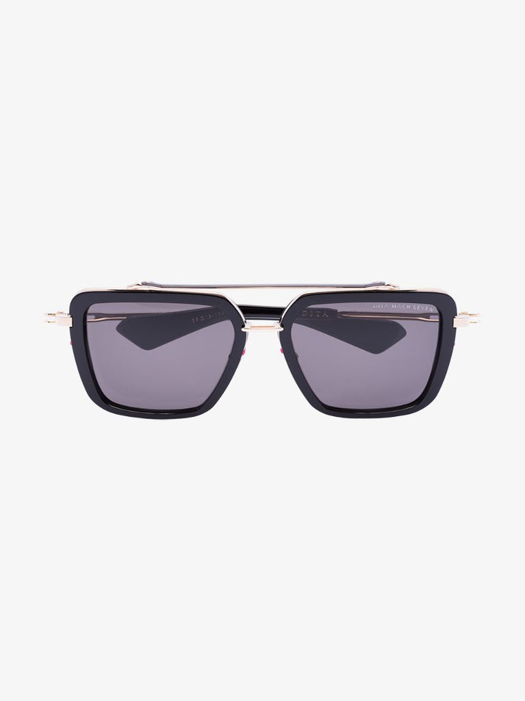 Black Mach Seven Aviator Sunglasses