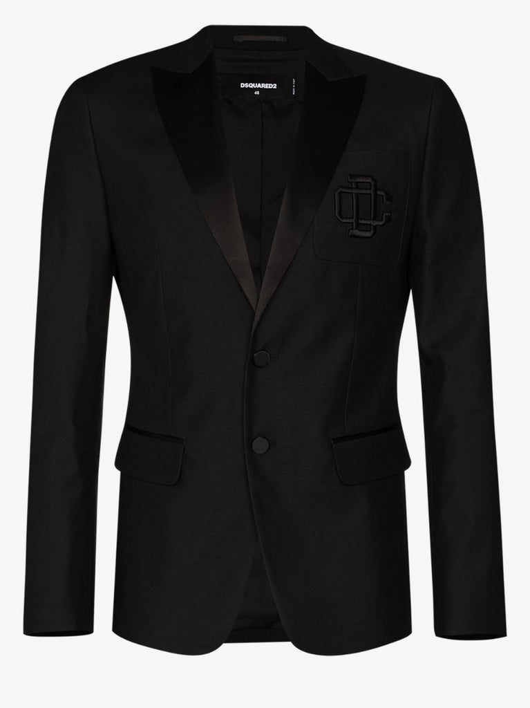 Embroidered Logo Blazer