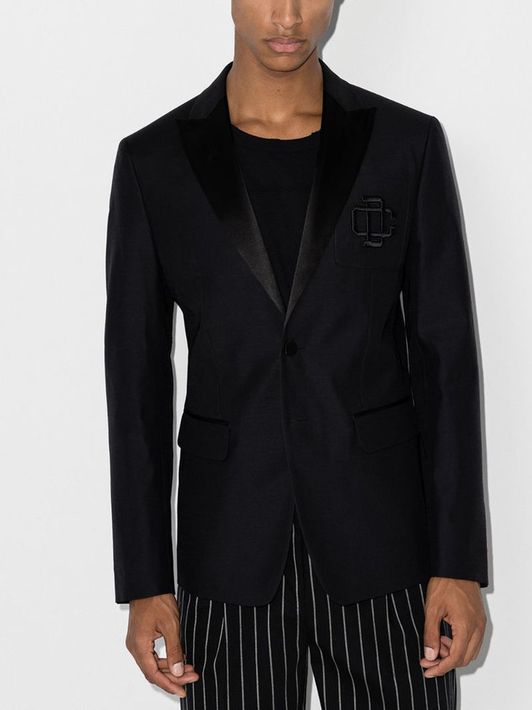 Embroidered Logo Blazer