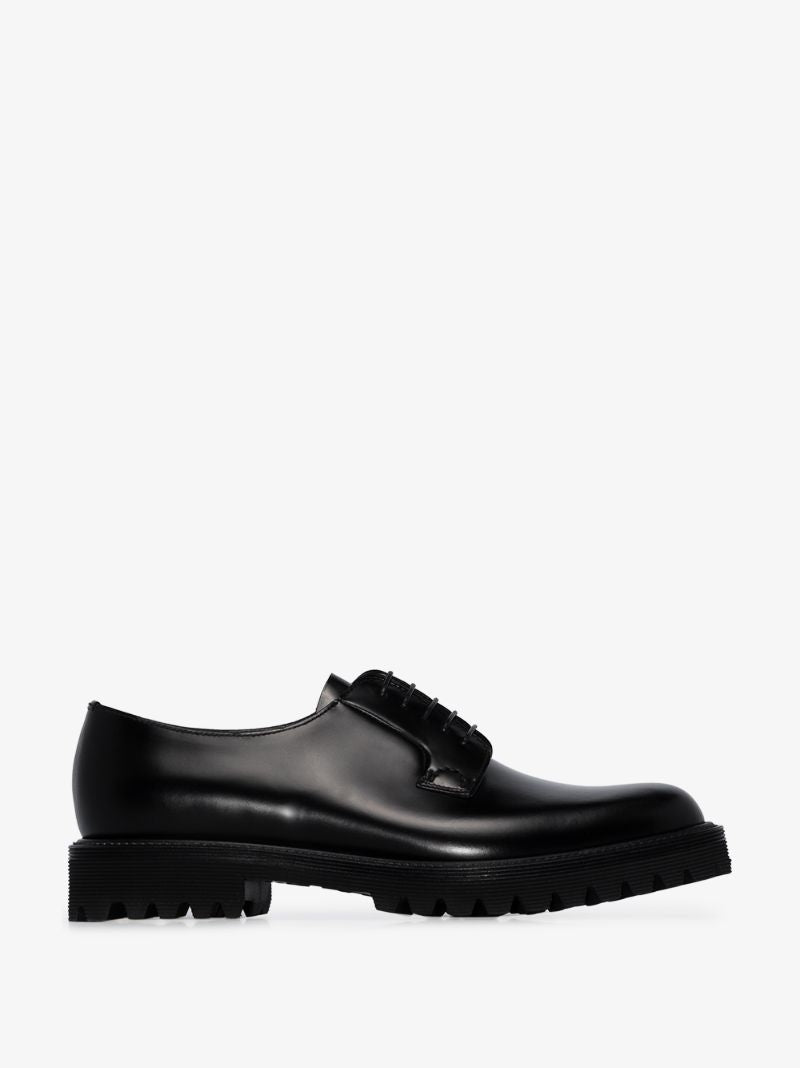 Black Shannon Leather Derby Shoes