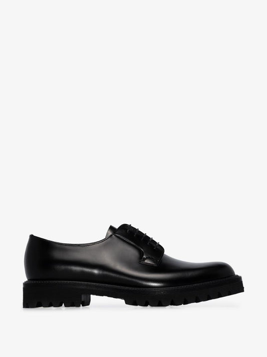 Black Shannon Leather Derby Shoes