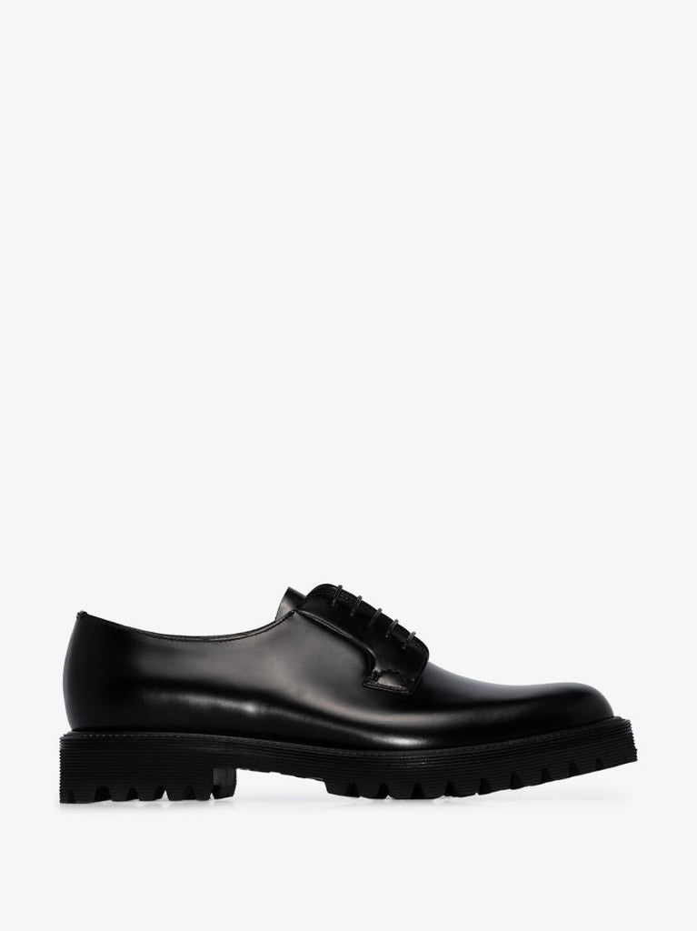 Black Shannon Leather Derby Shoes