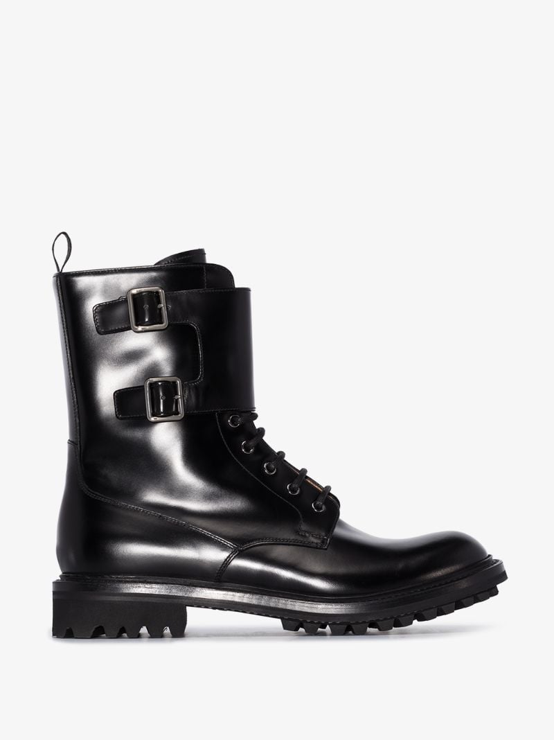 Black Carly Leather Boots