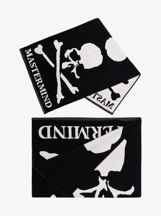 Black and White Skull Logo Towel