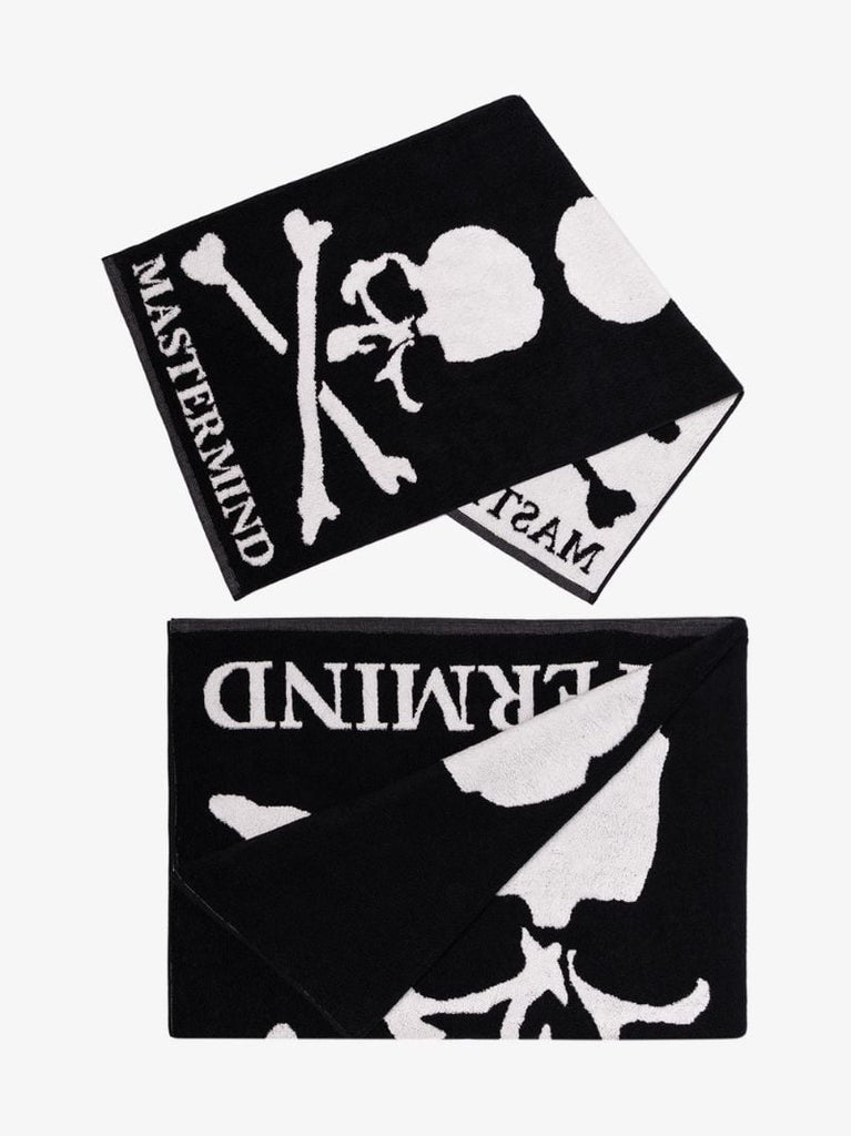Black and White Skull Logo Towel