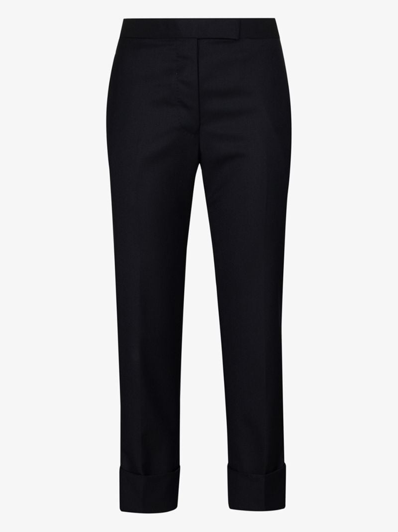 Cropped Slim Leg Trousers