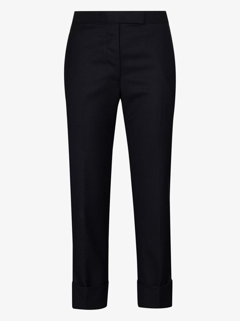 Cropped Slim Leg Trousers