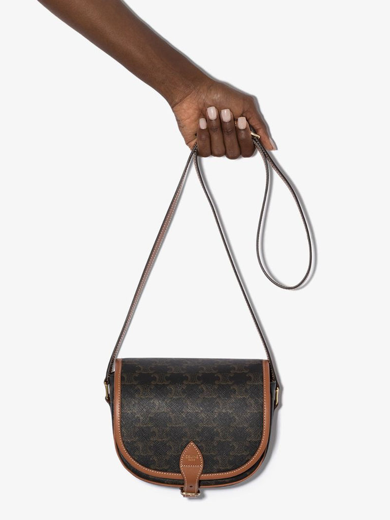 Brown Folco Medium Shoulder Bag