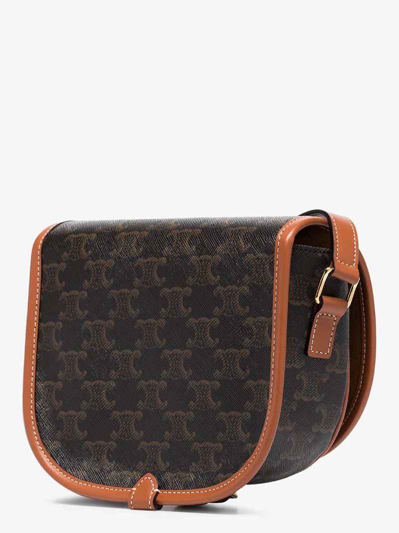 Brown Folco Medium Shoulder Bag
