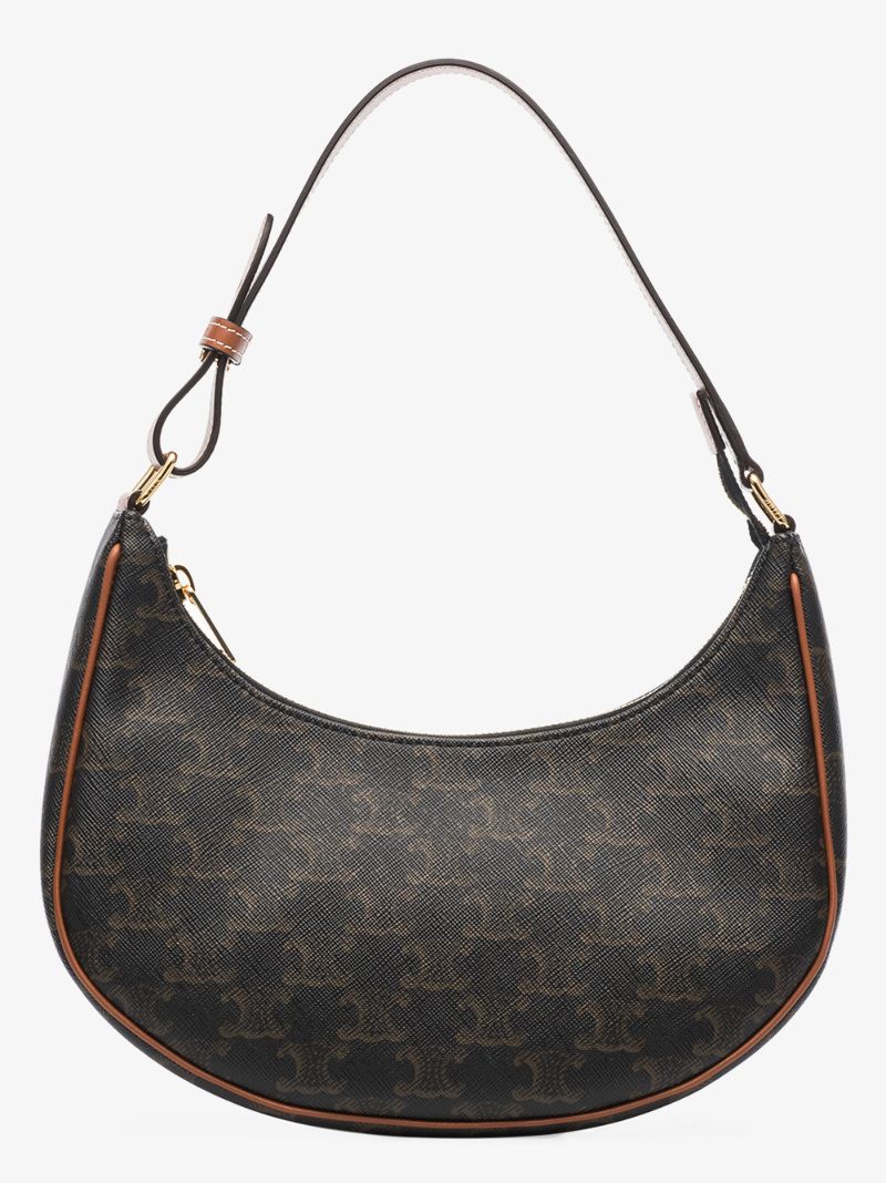 Black Lisa Triomphe Leather Shoulder Bag