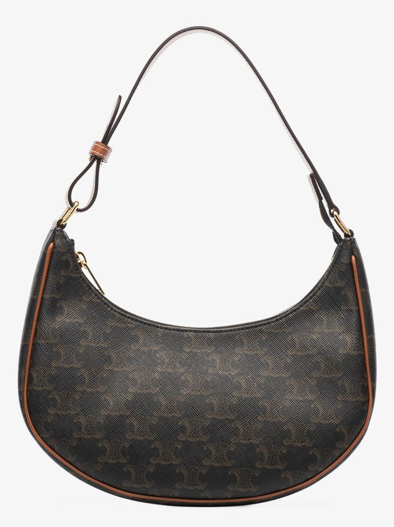 Black Lisa Triomphe Leather Shoulder Bag
