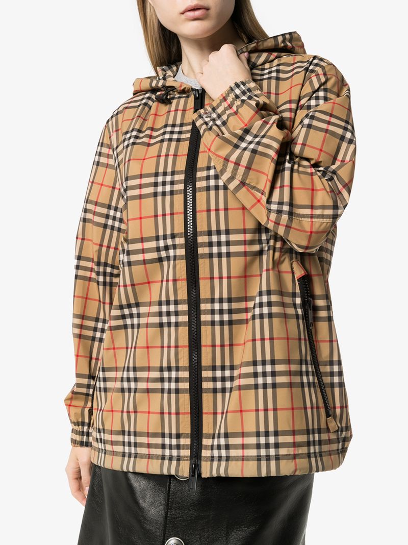Vintage Check Windbreaker