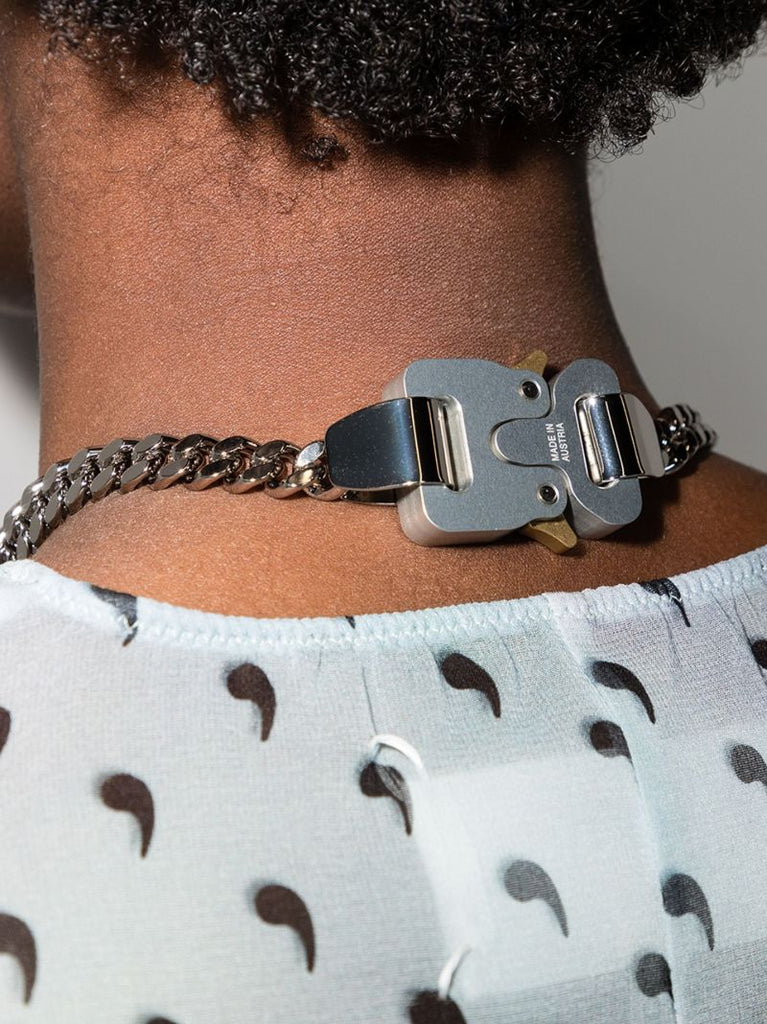 Buckle Detail Chain Necklace