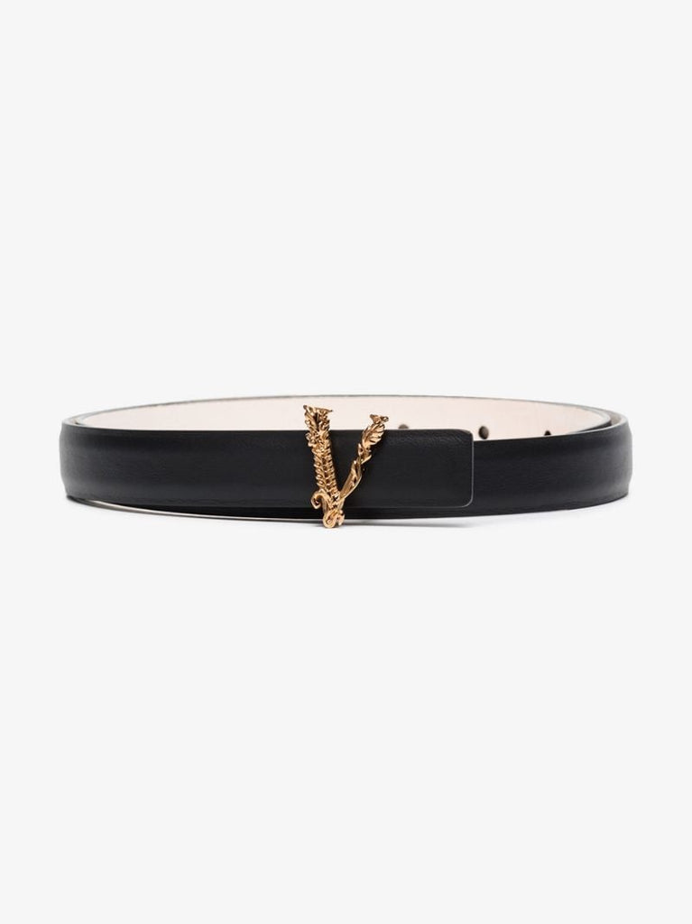 Black Virtus Leather Belt