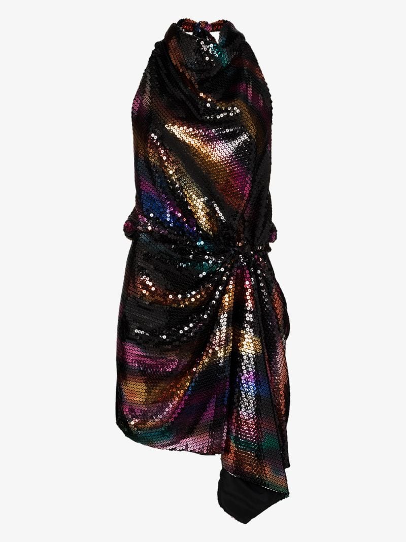 Sequin Halterneck Mini Dress