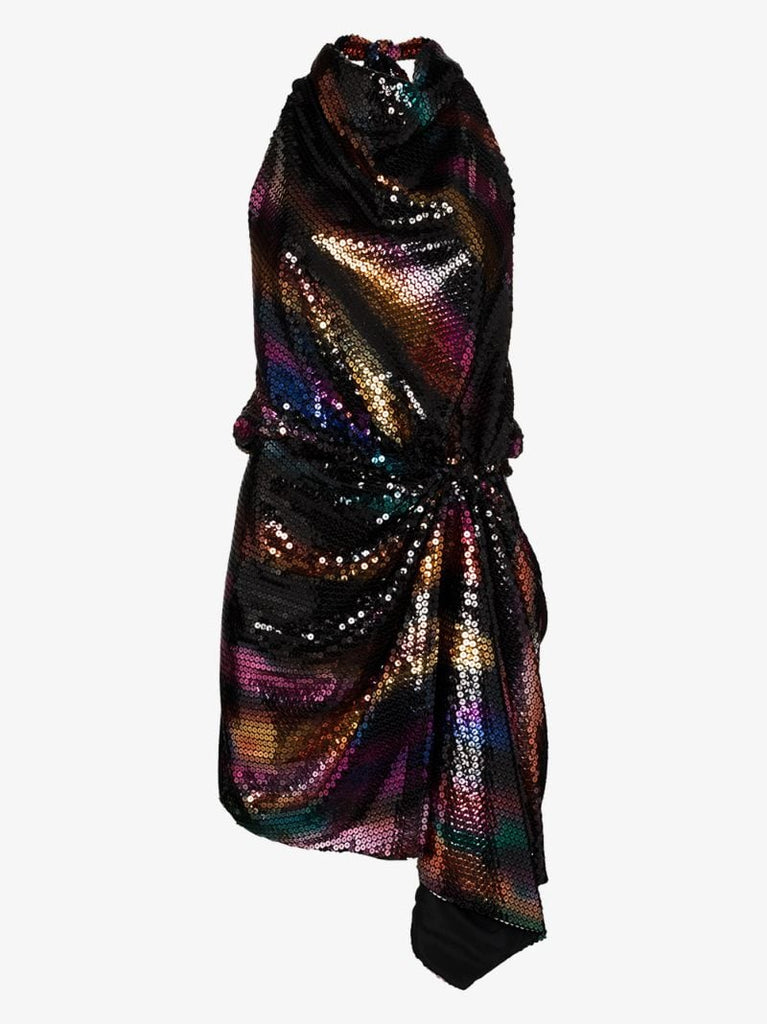 Sequin Halterneck Mini Dress