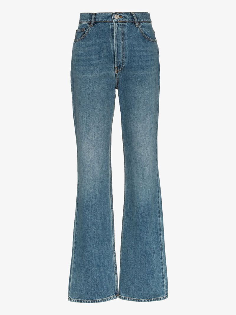 High Waist Straight Leg Jeans