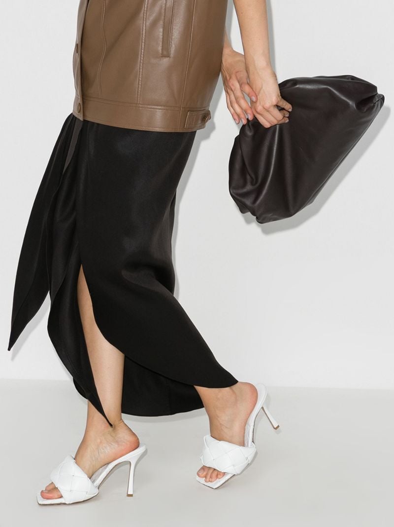 Brown Pouch Leather Clutch Bag