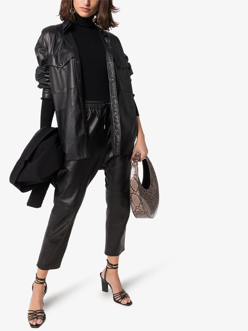 Black Ribbed Turtleneck Sweater