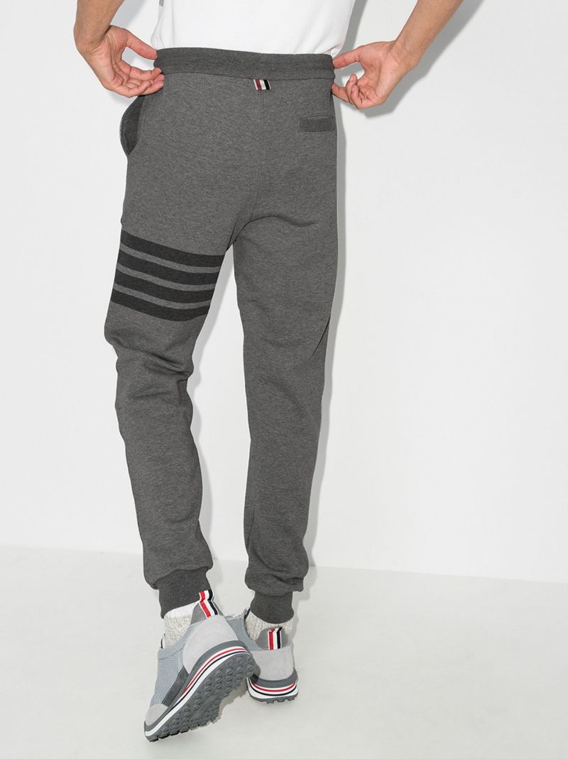 Striped Cotton Track Pants