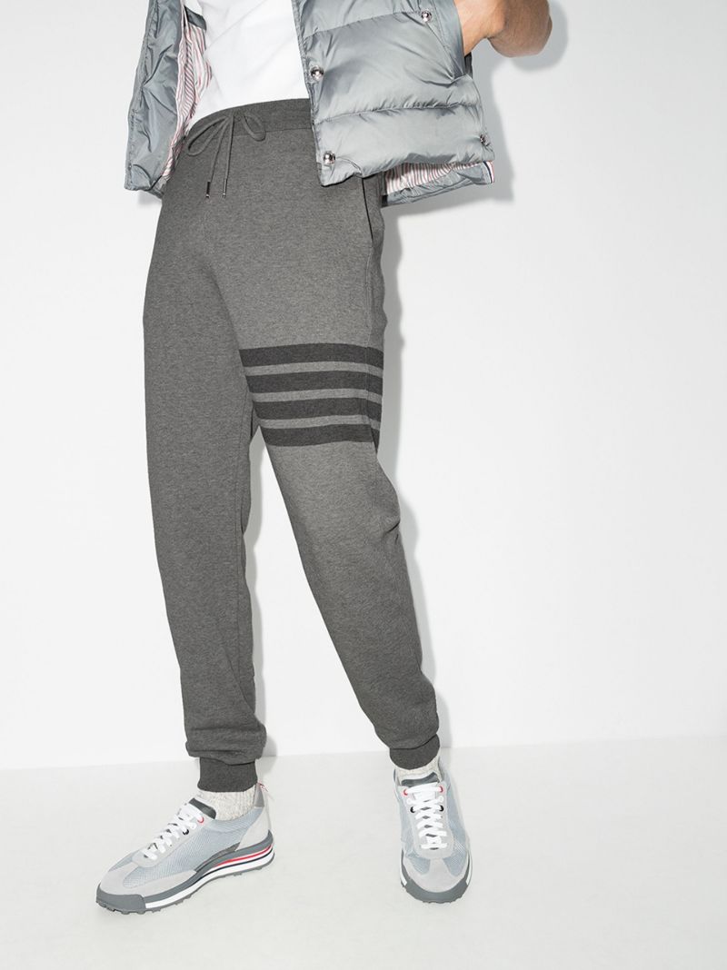 Striped Cotton Track Pants