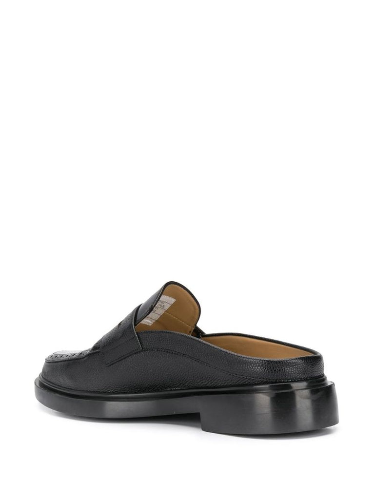 Black Round Toe Loafers