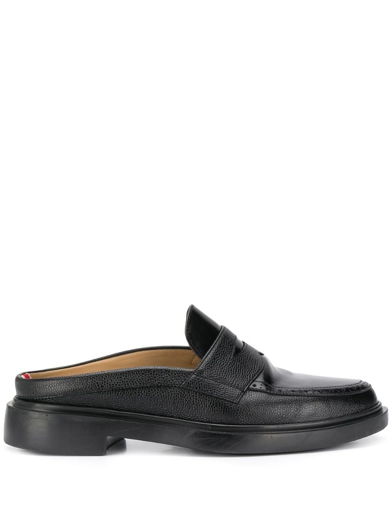 Black Round Toe Loafers