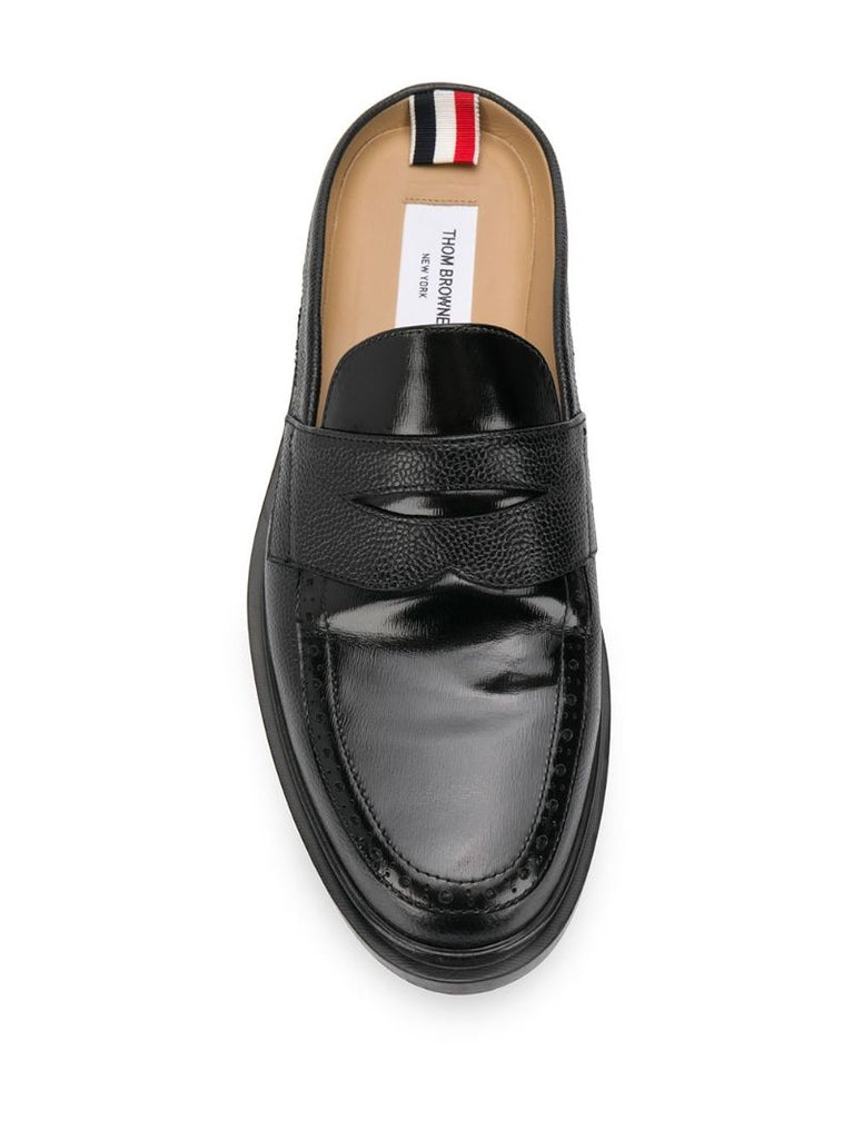 Black Round Toe Loafers