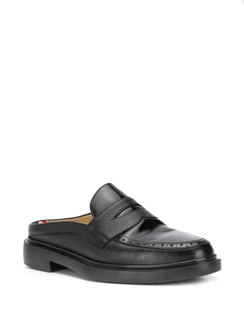 Black Round Toe Loafers