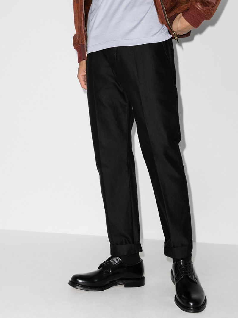Black Shannon Leather Derby Shoes