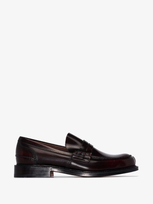 Red Willenhall Leather Loafers