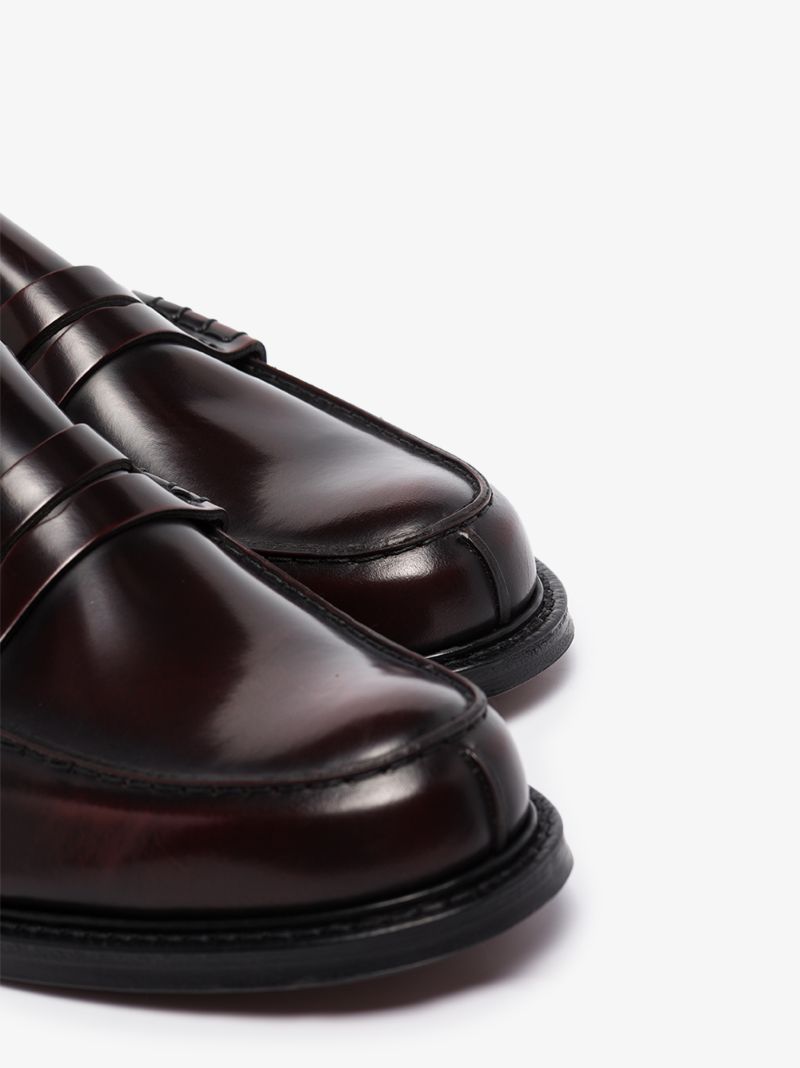 Red Willenhall Leather Loafers