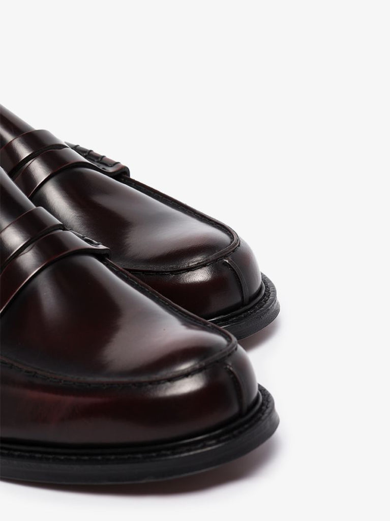 Red Willenhall Leather Loafers