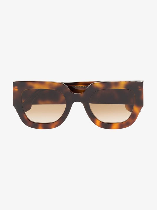 Brown Tortoiseshell Square Sunglasses