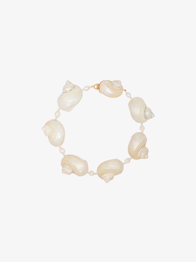 Gold-plated Oversized Shell Choker