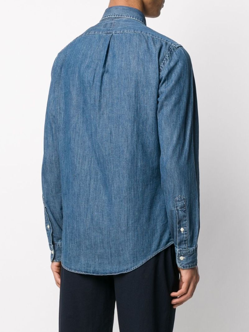 Blue Polo Pony Denim Shirt