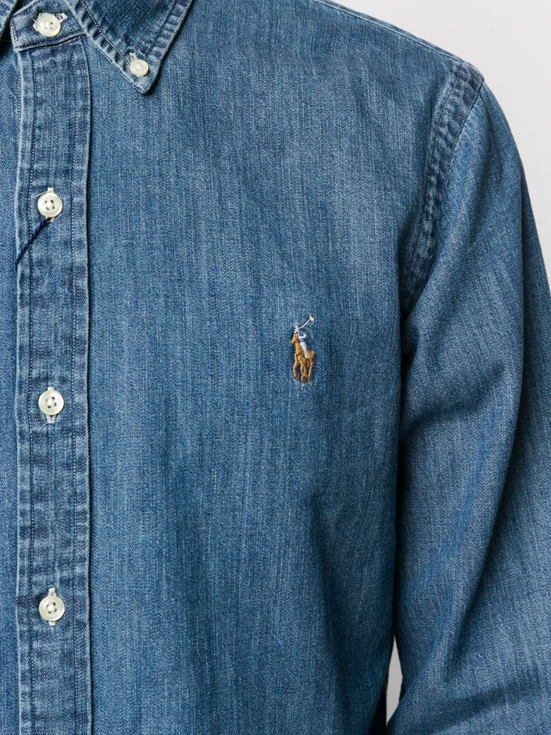 Blue Polo Pony Denim Shirt